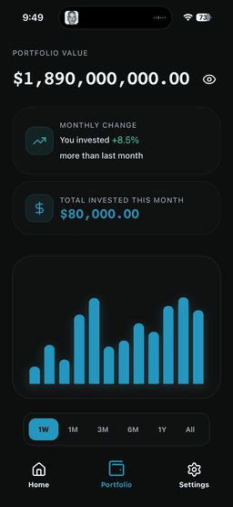 Wealth app - Sign in with Apple to start investing